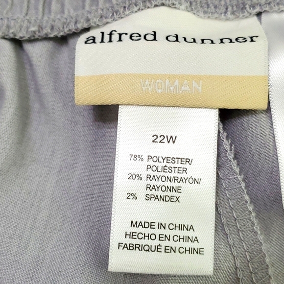 Alfred Dunner Women's Proportioned Short Wide Leg Pant, Size 22W, NWT - Picture 8 of 9